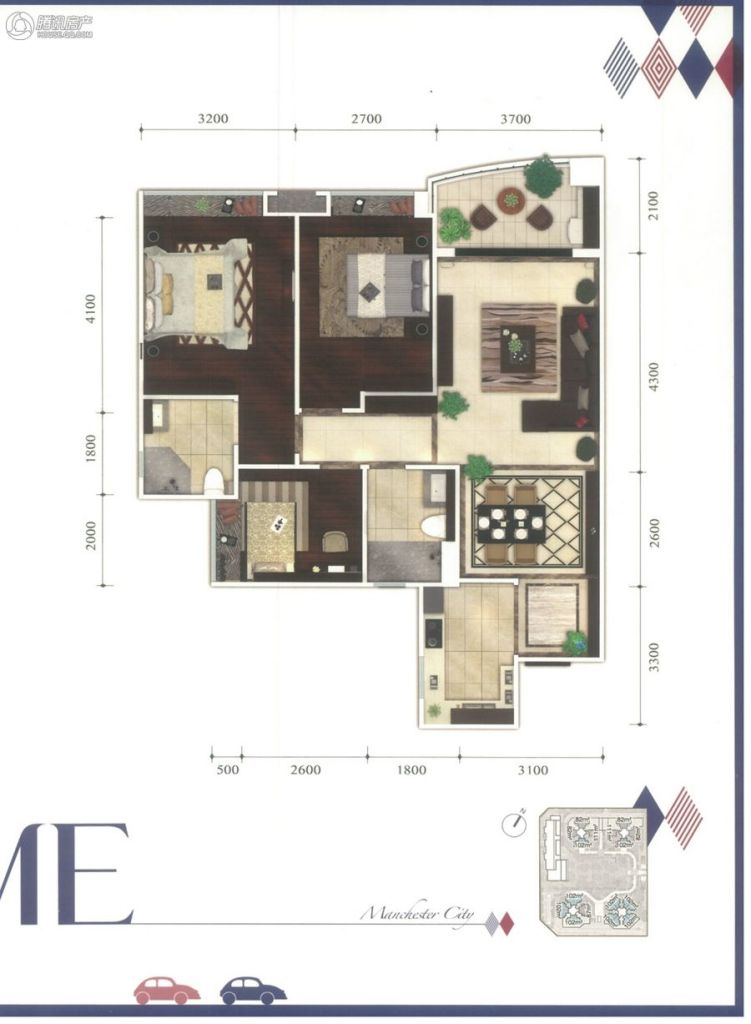 葛洲坝保利曼城户型图