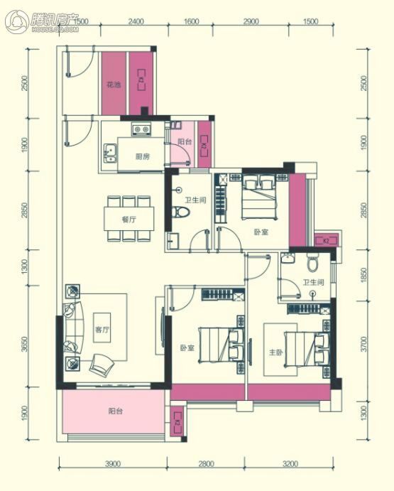 > 汇显城市公园户型图