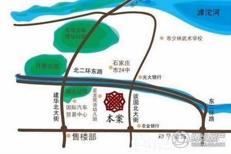 天洲沁园交通图