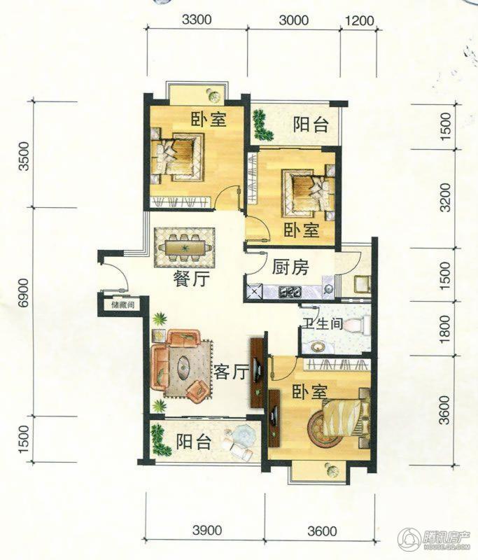 > 东方明都户型图