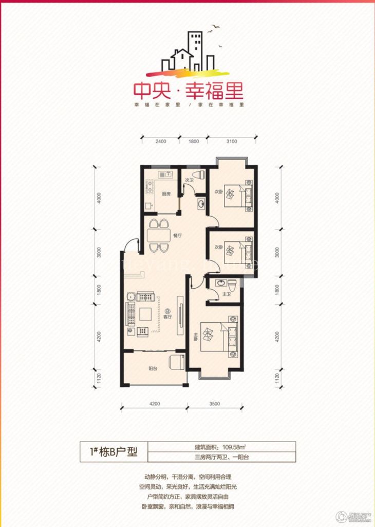 > 中央·幸福里户型图