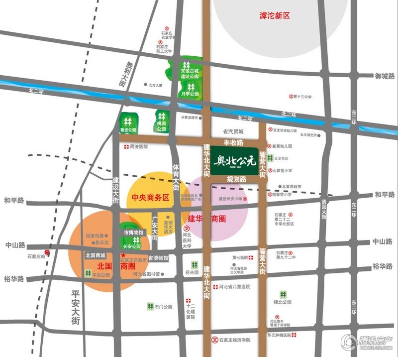 奥北公元商铺 区位图