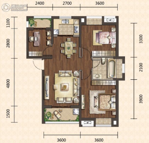大华滨江天地三期铂金瑞府户型图
