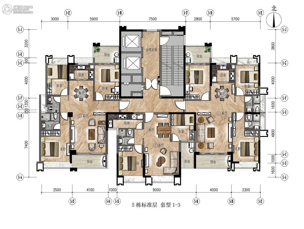 和平金丰广场户型图