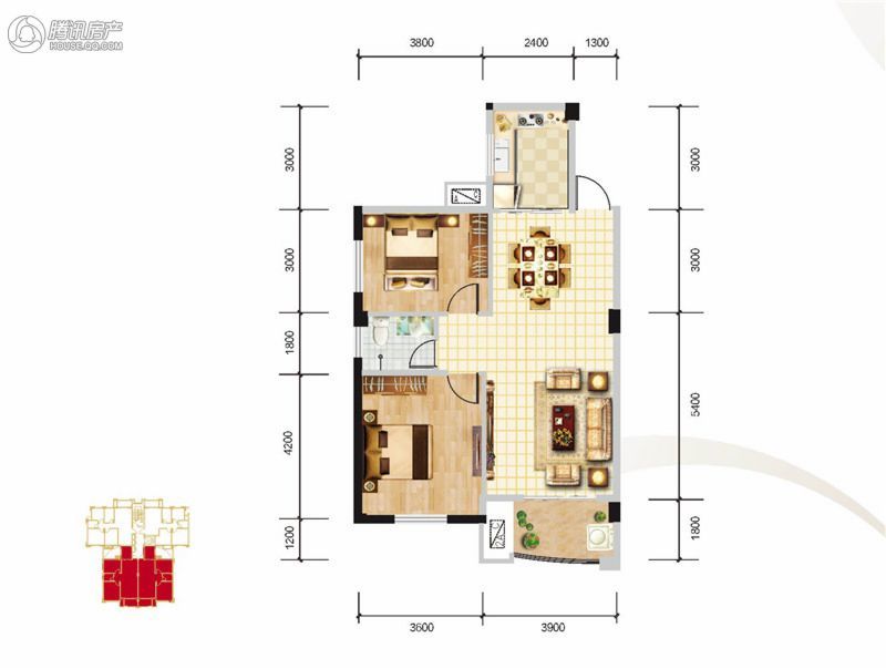 中庚香山新城户型图