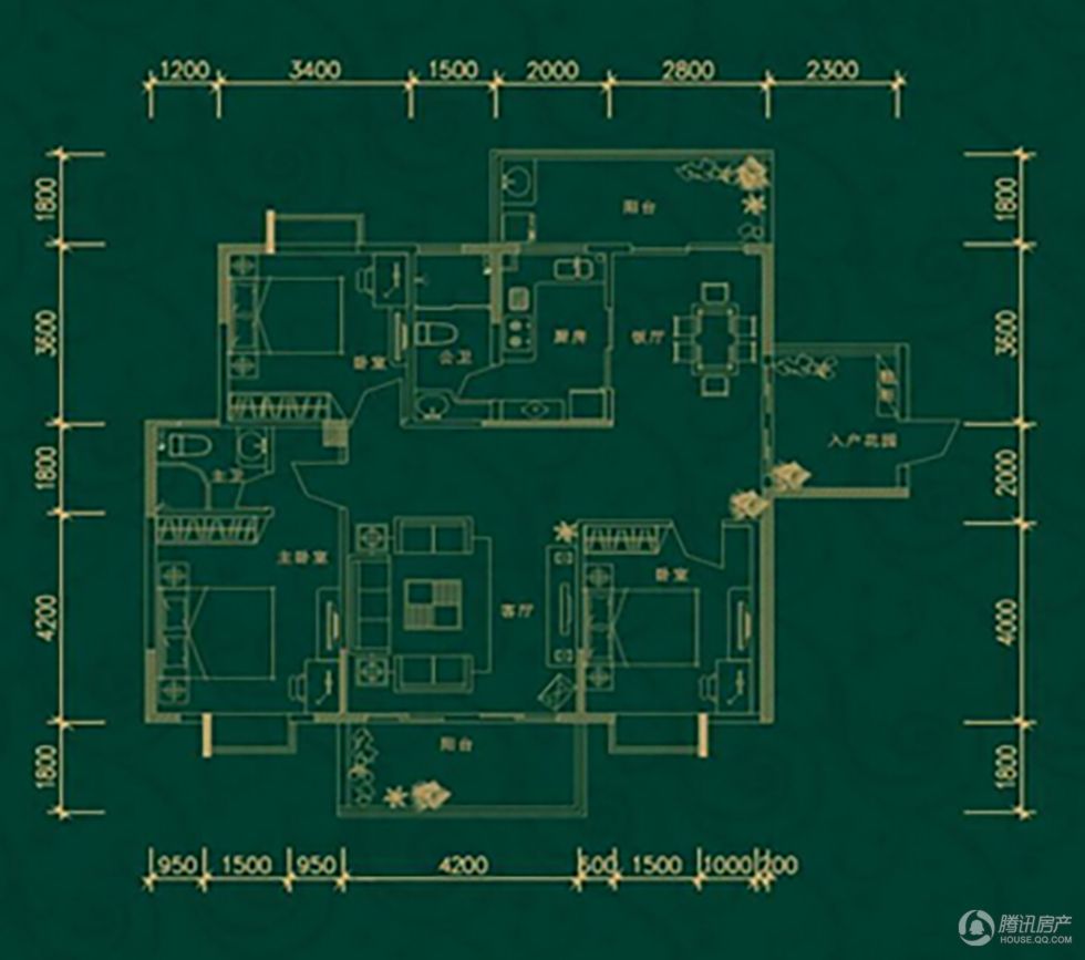 > 翠湖湾户型图