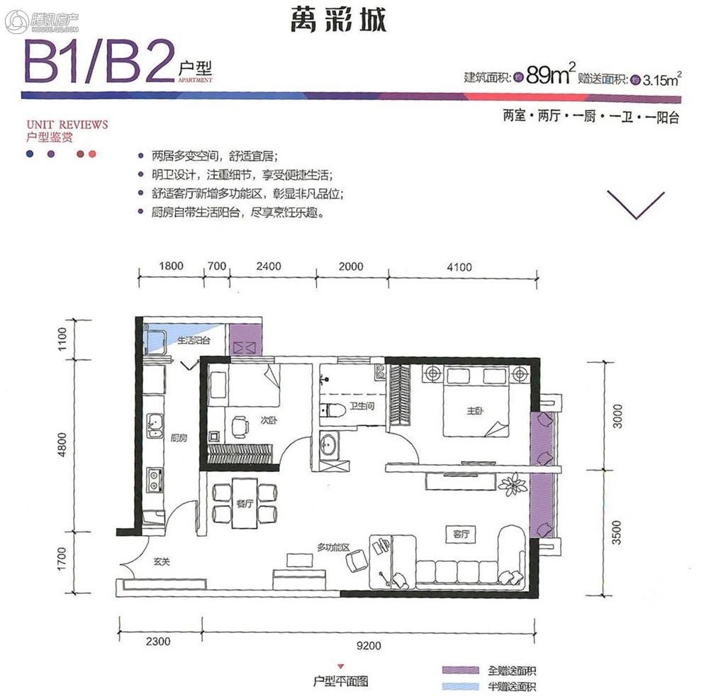> 万彩城户型图
