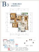 三溪·酒城美庐3室2厅2卫104平方米户型图