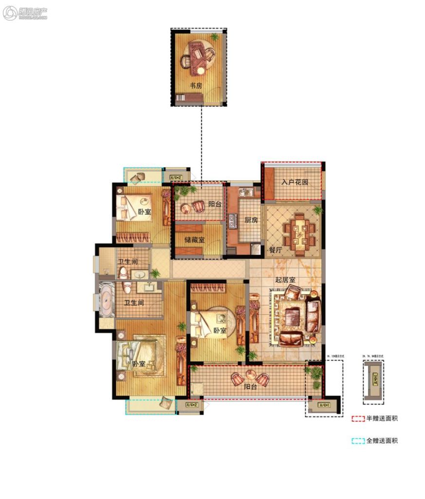 > 华润凯旋名邸户型图