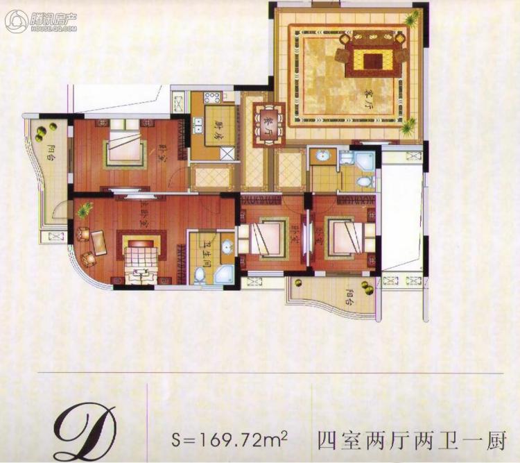 > 华庭锦绣苑户型图