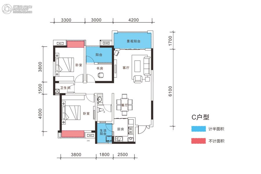 > 水岸华府户型图