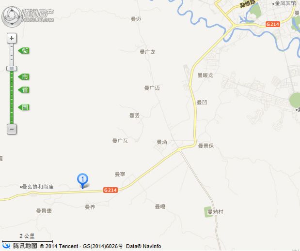 悦景庄西双版纳交通图