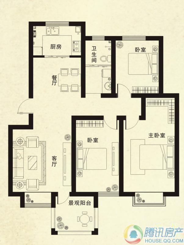 > 橡树玫瑰城户型图