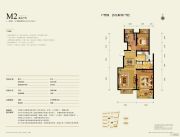 北京城建・琨廷3室2厅1卫95平方米户型图
