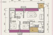 保利紫薇花语3室2厅2卫92平方米户型图