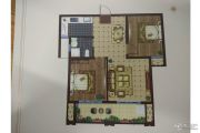 紫荆城 小高层2室2厅1卫81平方米户型图