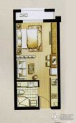 博威江南明珠苑1室1厅1卫37平方米户型图