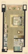 巴比伦国际广场1室1厅1卫27--33平方米户型图
