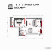 京城中心1室1厅1卫0平方米户型图