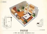 郁金香国际公寓1室0厅1卫28平方米户型图