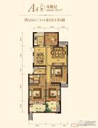华宇・城市之星4室2厅2卫125平方米户型图