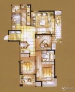 景瑞曦城3室2厅2卫132平方米户型图