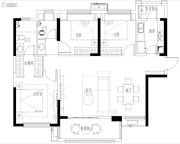 合能枫丹丽舍3室2厅2卫121平方米户型图