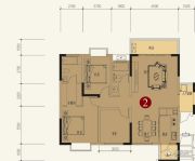 中铁逸都国际3室2厅2卫0平方米户型图