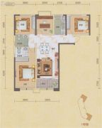 碧海紫金城4室2厅2卫143平方米户型图