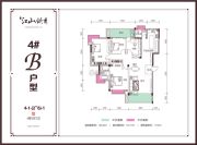 兴达・江山领秀4室2厅2卫0平方米户型图