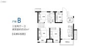 郑州华侨城3室2厅1卫95平方米户型图