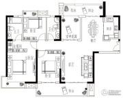 建华玖珑湾3室2厅2卫137平方米户型图