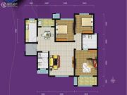 紫园sunny3室2厅2卫116平方米户型图