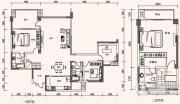 四海逸家4室2厅3卫211平方米户型图