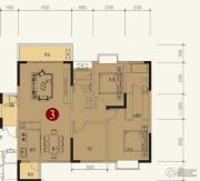 中铁逸都国际3室2厅2卫0平方米户型图