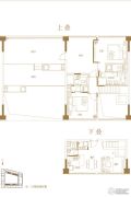 金奥费尔蒙公寓2室2厅3卫187平方米户型图