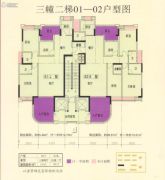 丹凤城・现代广场4室2厅2卫0平方米户型图