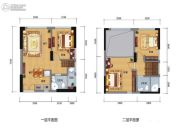 中正SOHO3室2厅2卫0平方米户型图