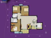 紫园sunny3室2厅2卫115平方米户型图