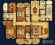 海星御和园4室2厅4卫244平方米户型图