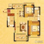 中南世纪花城2室2厅1卫109平方米户型图