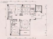 创基丽江国际3室2厅2卫132平方米户型图