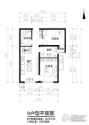 中海长安雅苑2室1厅1卫75--76平方米户型图