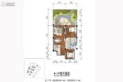中国青城国际颐养中心3室2厅2卫85平方米户型图