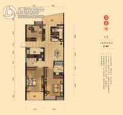 湘江雅颂居3室2厅2卫114平方米户型图