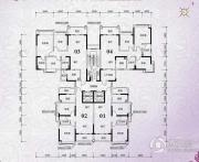 锦绣国际花城3室2厅2卫82平方米户型图