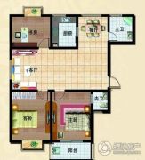 东方京都3室2厅2卫126平方米户型图
