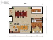 居易・V公寓3室2厅1卫98平方米户型图