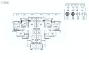 佛山绿地中心・璀璨天城3室2厅1卫89平方米户型图