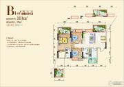 丰瑞玺悦城3室2厅2卫101--121平方米户型图